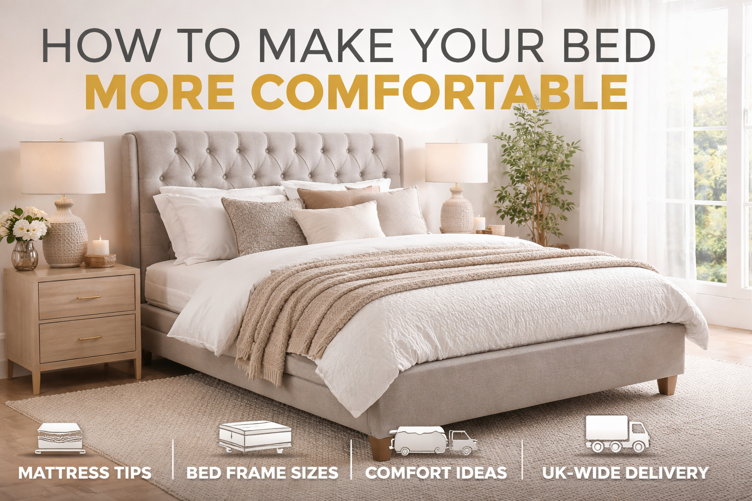 How to Make Your Bed More Comfortable | UK Bed Comfort Guide & Frame Sizes