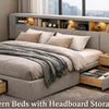 Modern Beds with Headboard Storage