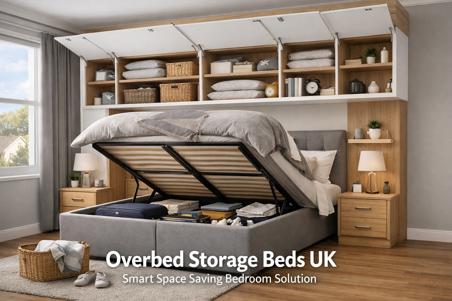 Top Overbed Storage Beds UK – Smart Space Saving Bedroom Solution