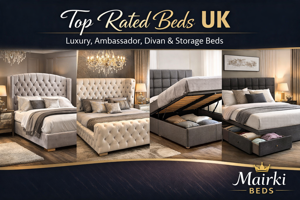 Top Rated Beds UK – Luxury, Ambassador, Divan & Storage Beds | Mairki Beds
