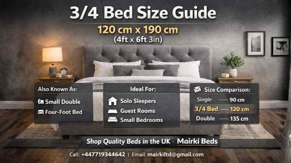 What Is a 3/4 Bed Size? A Complete Guide