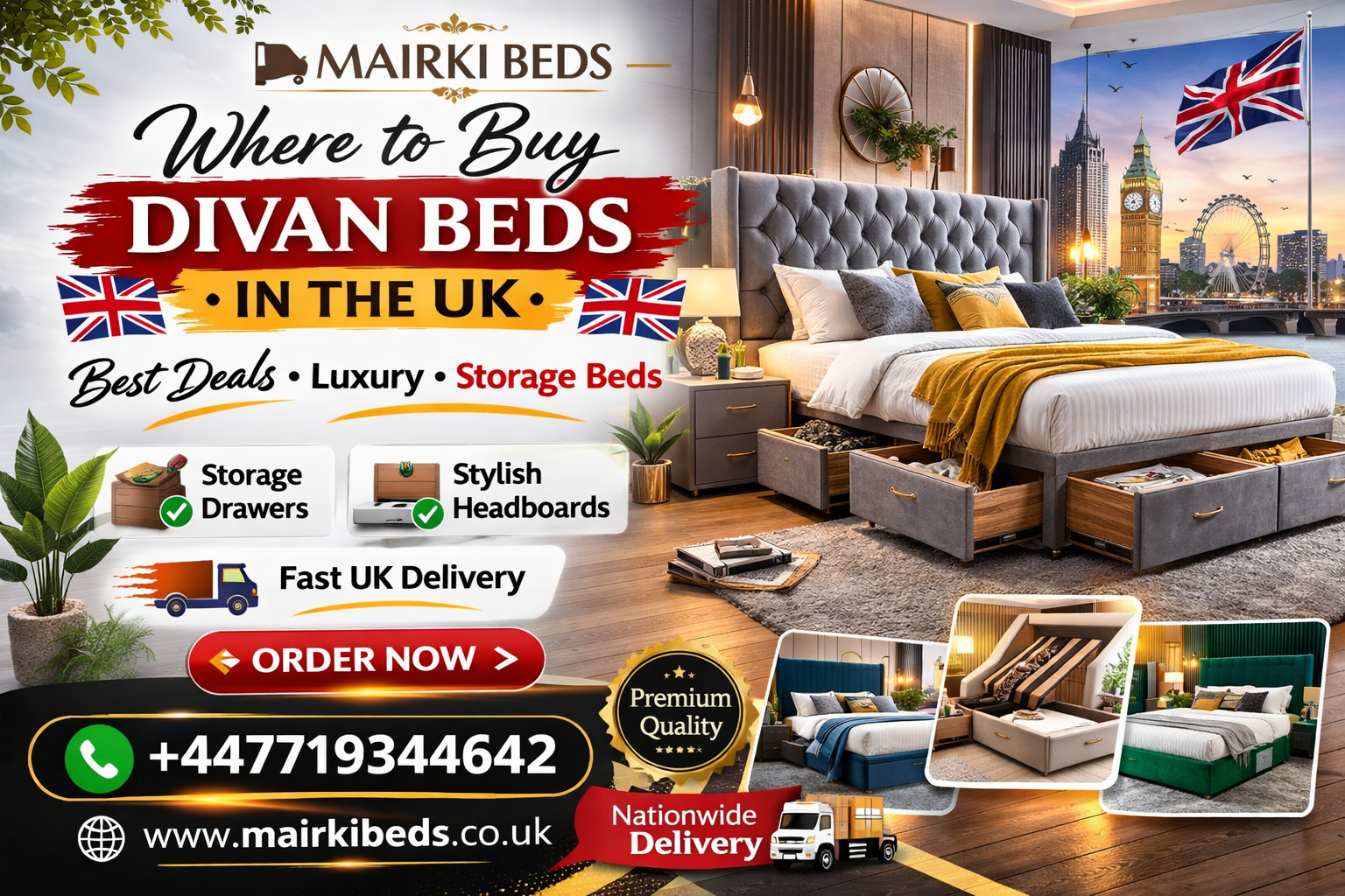 Where to Buy Divan Beds in the UK – Best Deals & Storage Beds | Mairki Beds