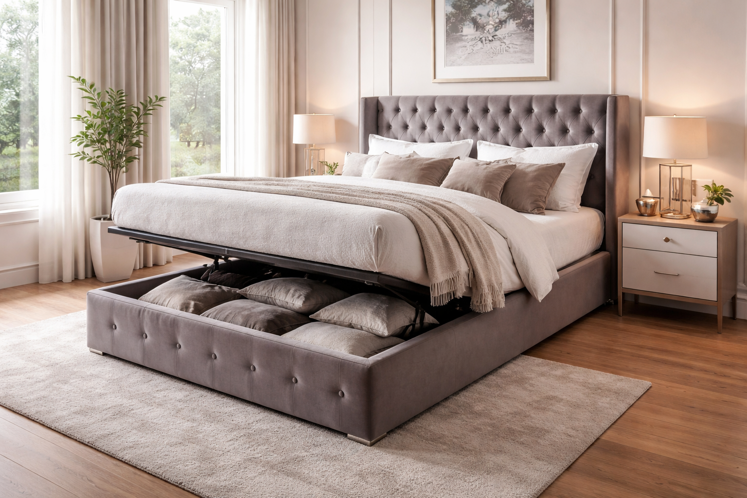 Why the Azure Oasis OpulentLift Bed in UK Is Redefining Bedroom Luxury