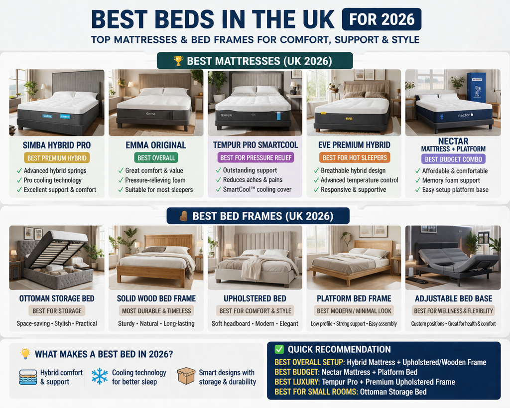 Best Beds in the UK 2026 – Top Styles, Storage Beds & Buying Guide