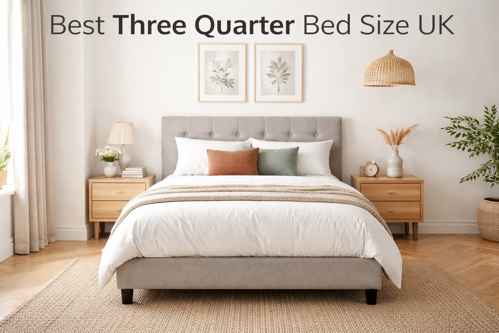 Best Three Quarter Bed Size in the UK for Comfort & Space Saving