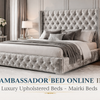 Buy Ambassador Bed Online in UK – Luxury Tall Headboard Bed