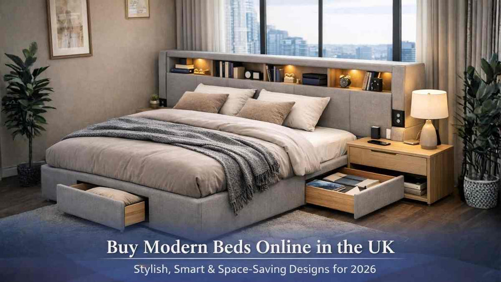 Buy Modern Beds Online in the UK: Stylish, Smart & Space-Saving Designs for 2026