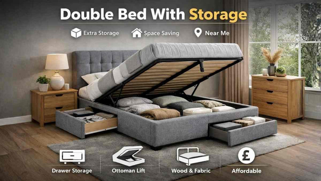Double Bed With Storage | Storage Bed