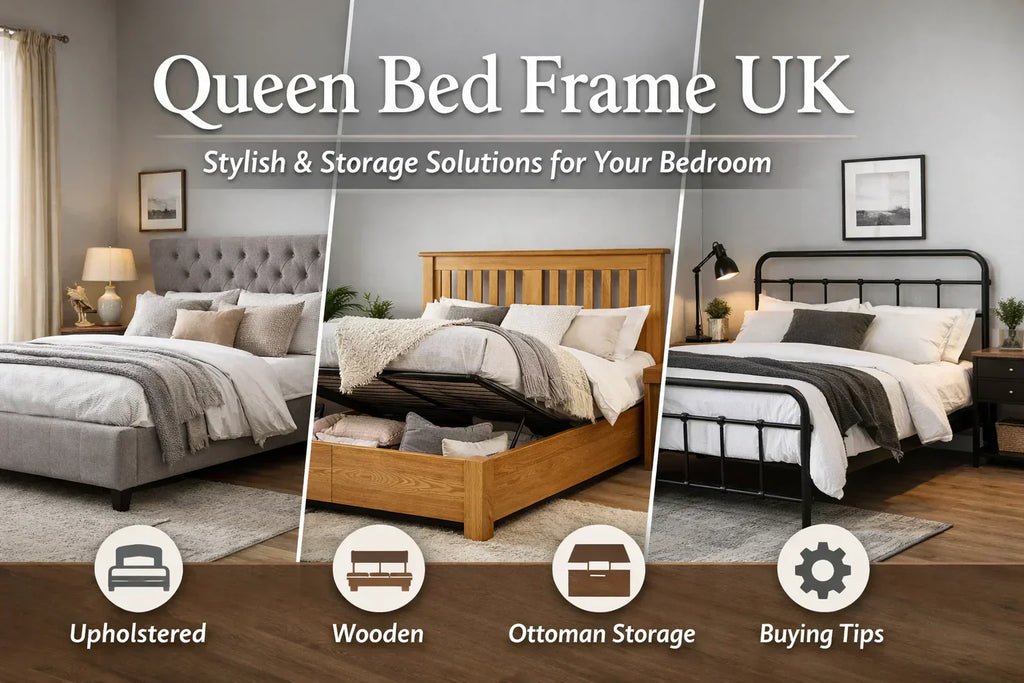 Queen Bed Frame UK: Stylish & Smart Storage Ideas for Modern Bedrooms