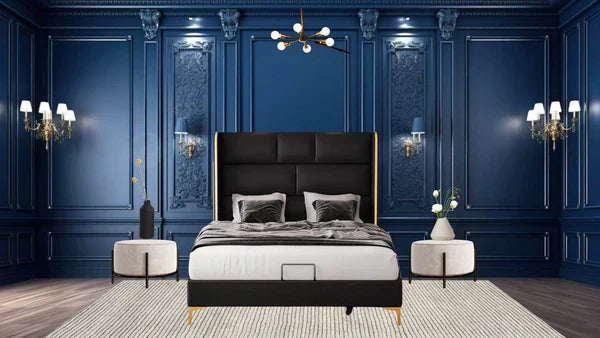 Regal Noir Platform Bed in the UK – The Ultimate Luxury Statement for Modern Bedrooms