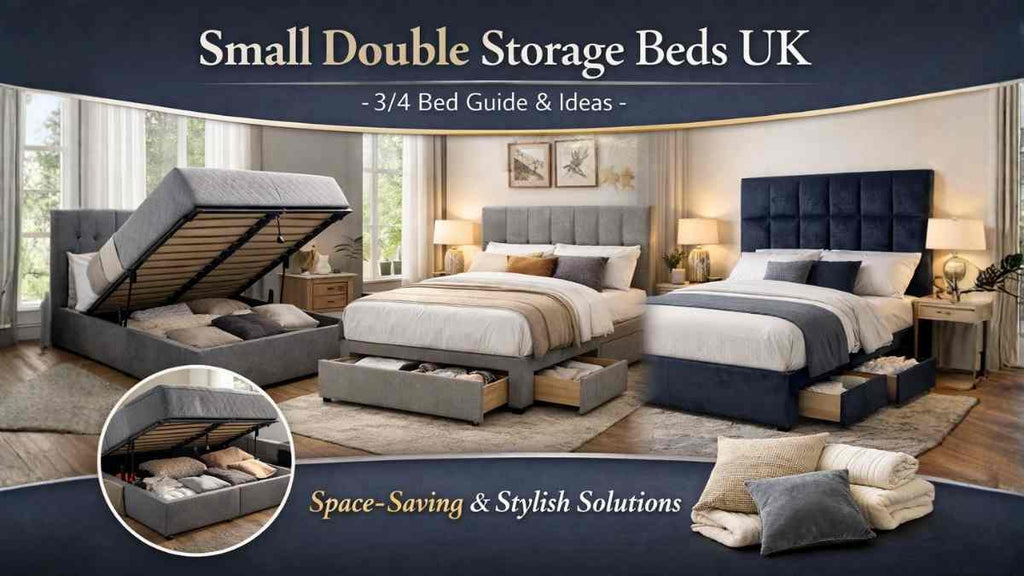 Small Double Storage Beds UK – 3/4 Bed Guide & Ideas