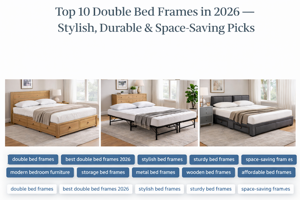 Top 10 Double Bed Frames in 2026: Stylish, Durable & Space-Saving Picks