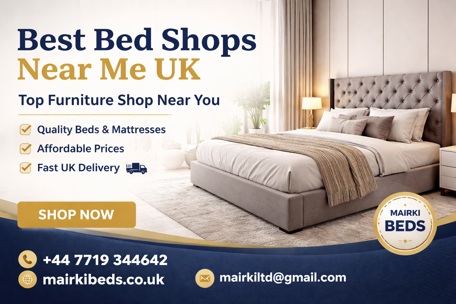 Top Bed Shops Near Me UK – Buy Quality Beds Online | Mairki Beds UK