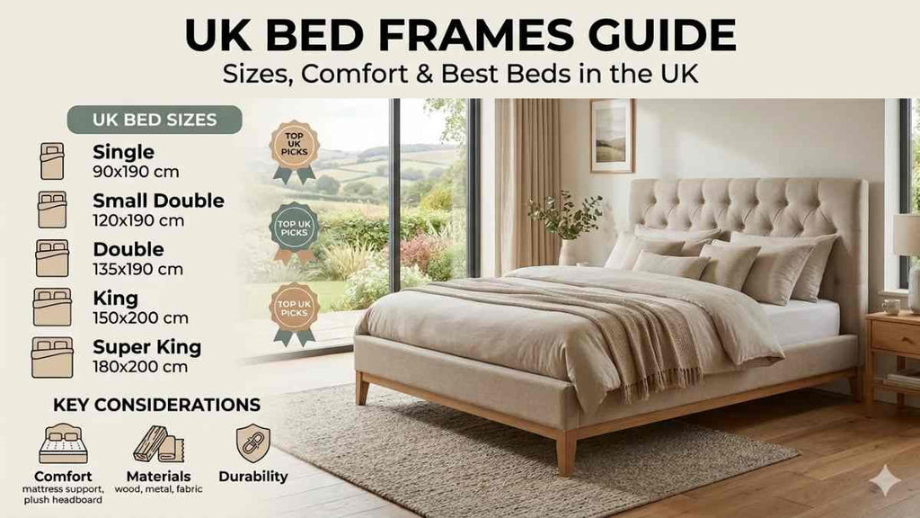 UK Bed Frames Guide: Sizes, Comfort & Best Beds in the UK