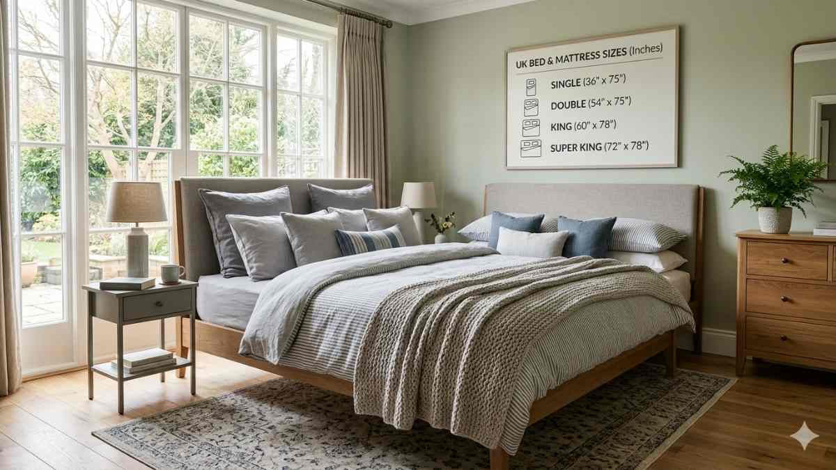 UK Bed & Mattress Size Guide (Inches) | Mairki Beds