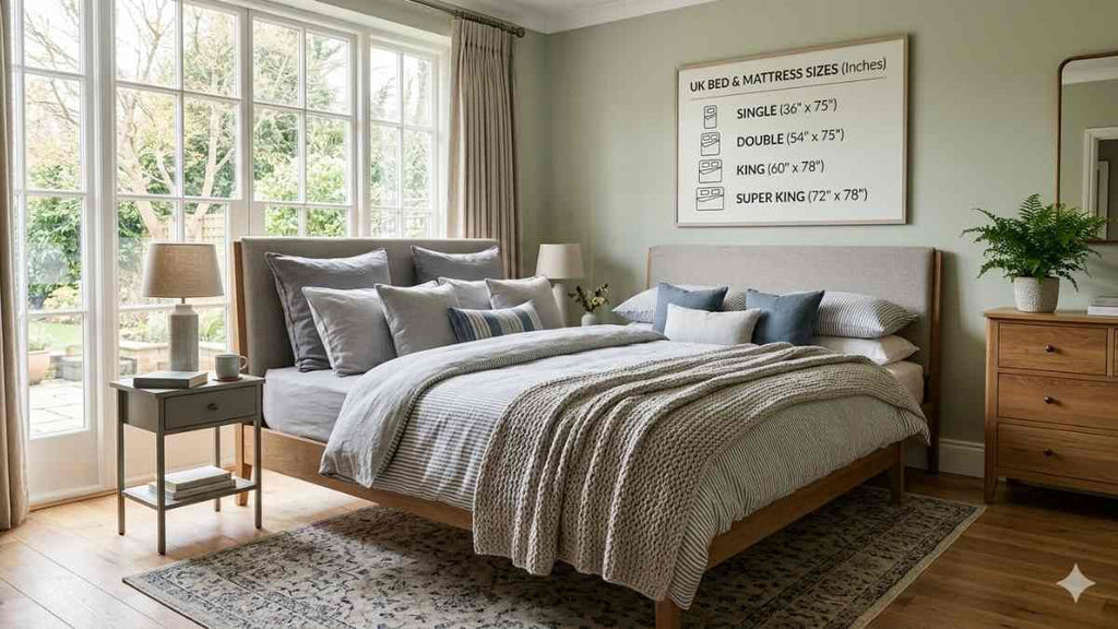 UK Bed & Mattress Size Guide (Inches) | Mairki Beds