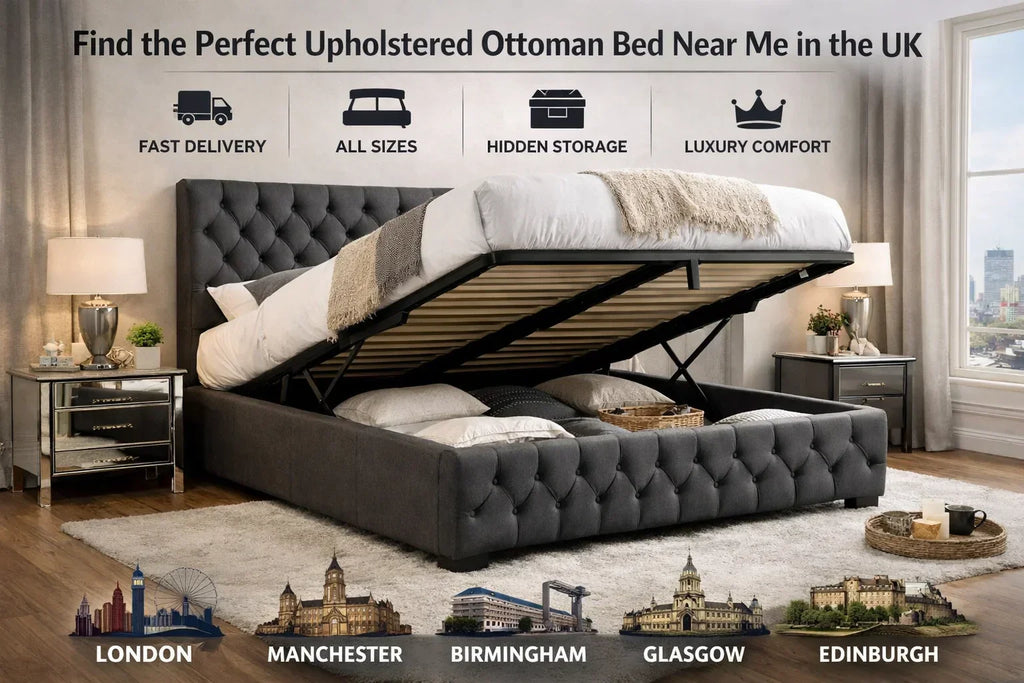 Upholstered Ottoman Bed in UK : Completer Guide